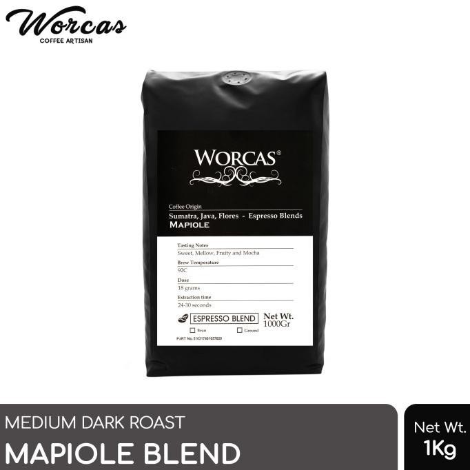 

Kopi Mapiole Espresso Blend 1 Kg (Biji/Bubuk) | Worcas Coffee