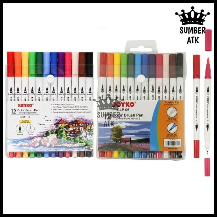 

COLOR BRUSH PEN / PENA KUAS WARNA JOYKO CLP-06 / 12 WARNA / COLOR