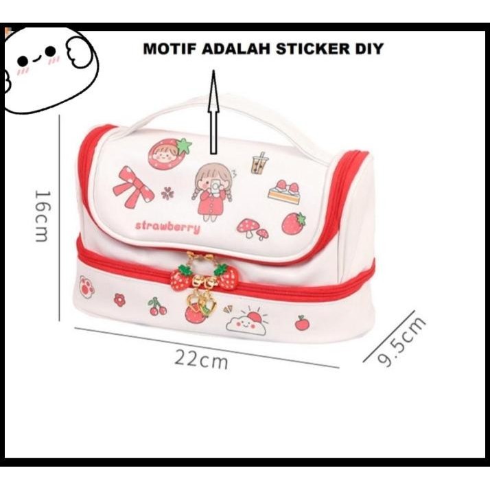 

DISKON KOTAK PENSIL TEMPAT PENSIL KOREA DESIGN STICKER DIY PENCIL CASE !