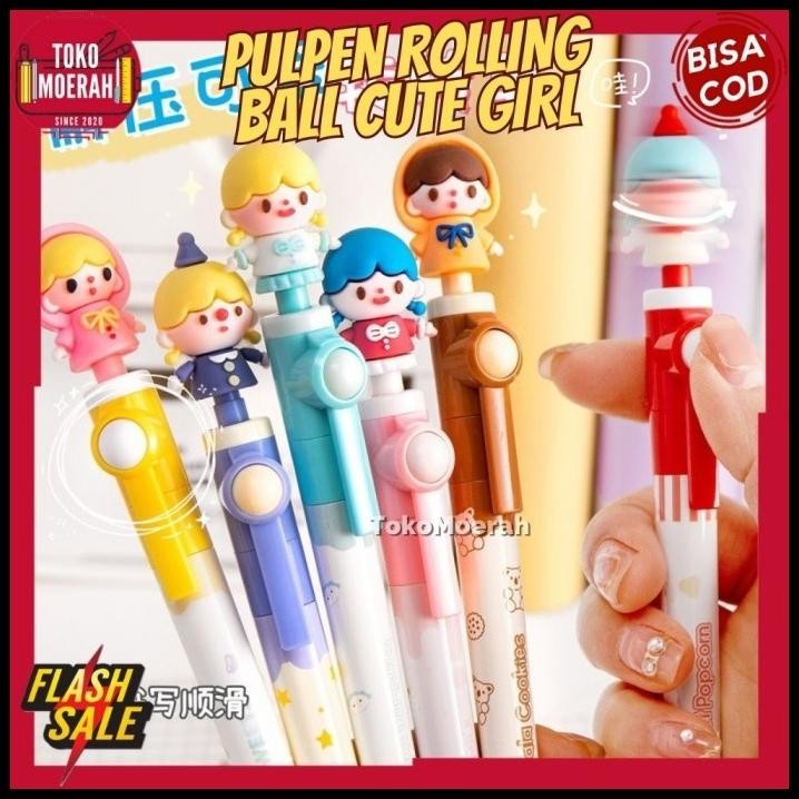 

DISKON PULPEN LUCU PEN ROLLING BALL CUTE GIRL PULPEN BOLA PUTAR ROTATING PEN !!!!!!!
