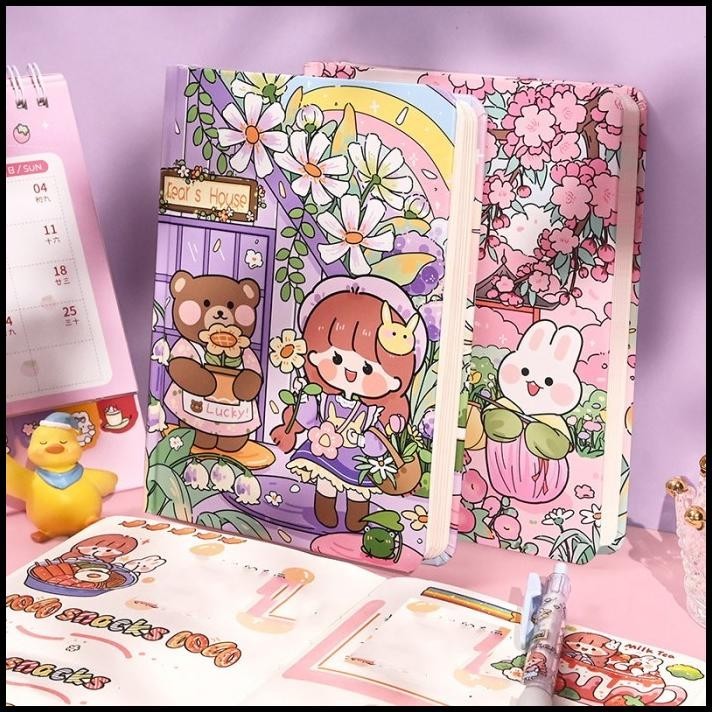 

TERBARU BUKU JOURNALING HARDCOVER NOTEBOOK BINDER NOTEBOOK LUCU CARTOON DIARY !!!!!