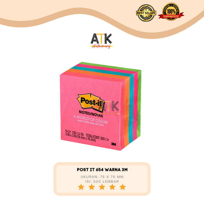 

Post It 3M 654 Warna Atk