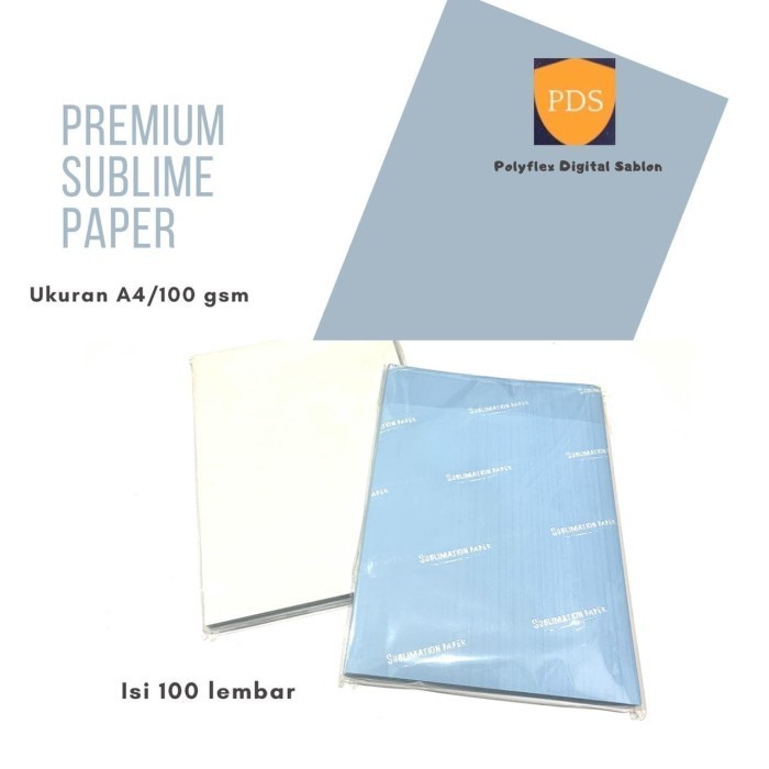 

Jual Kertas Sublim Premium Tinta Sublim Ukuran A4 Isi 100 Lembar/Pak