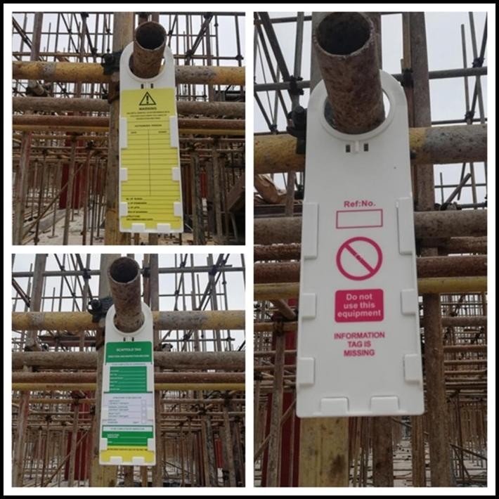

BEST DEAL SCAFFOLDING TAG HOLDER - 1 TAG 1 HOLDER !!!!!