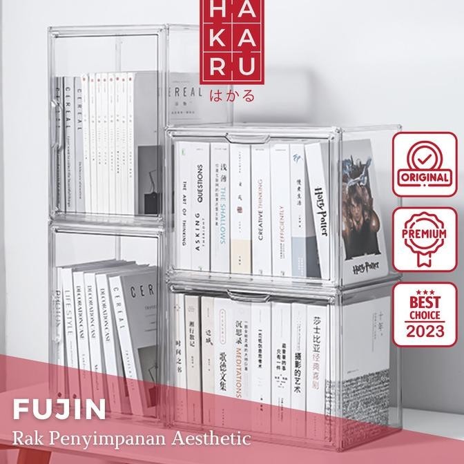 

Transparent Acrylic Book Magazine Organizer Container Box Akrilik Buku Kualitas Premium