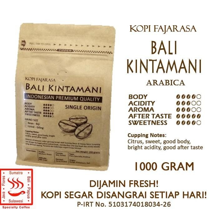 

Kopi Fajarasa Bali Kintamani Biji Kopi Arabica 1 Kg