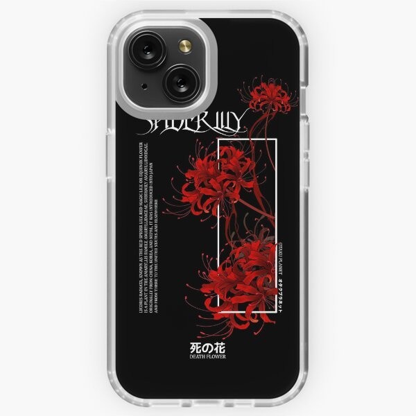 CASE japanese red spider lily aesthetic IPHONE X