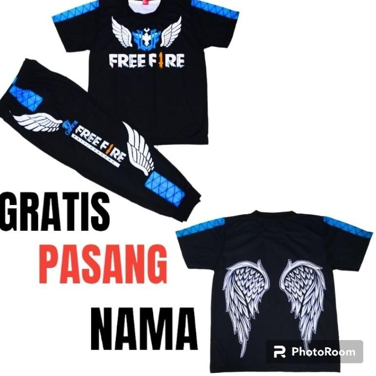 Setelan Baju Gaming Bnl Free Fire/Setelan Celana Bnl