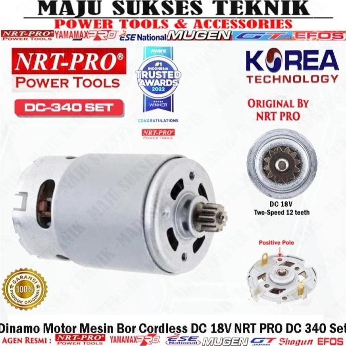 Dinamo Motor 21V Bor Cordless Nrt Pro 340 Dc Dc340 Dc 340 Kualitas Premium