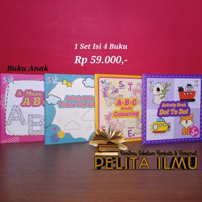 

Seri Buku Activity Book Funtastic 4 Buku Aktivitas Anak Tumbuh Kembang