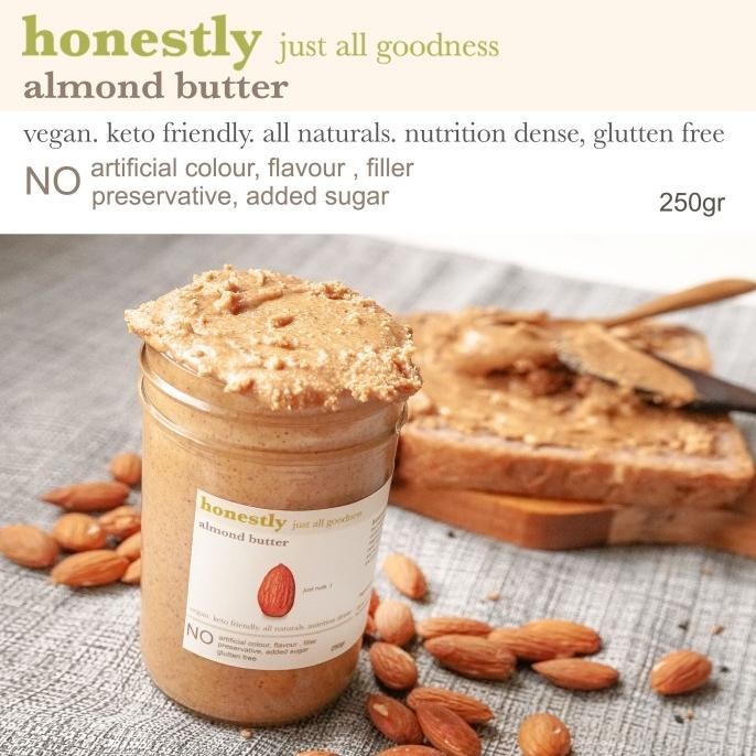 

HONESTLY almond butter - unsweetened vegan keto glutenfree 100%natural