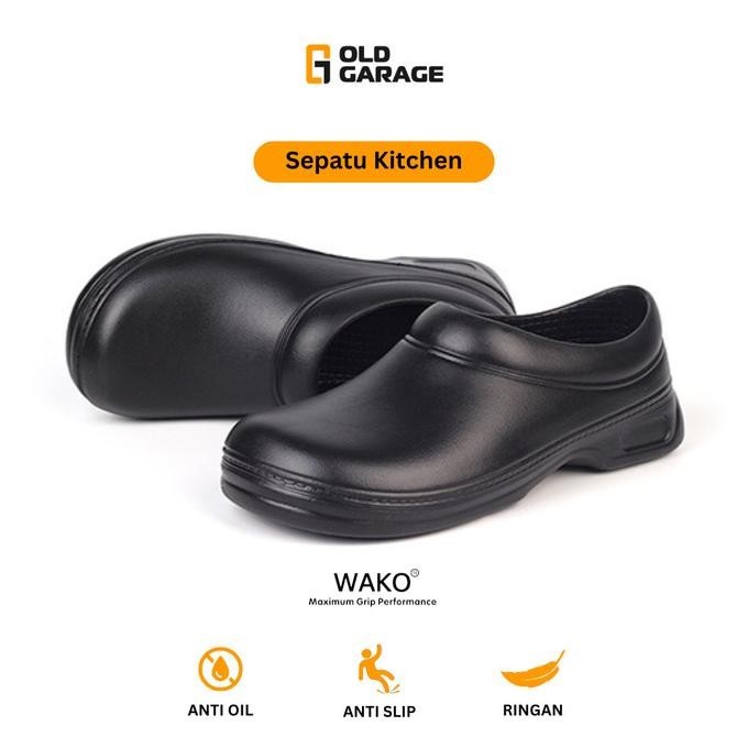 Sepatu Kitchen Chef Shoes Sepatu Chef Anti Slip Wako 9031