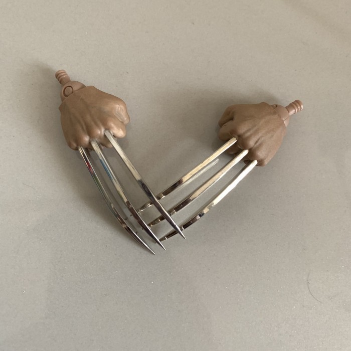 [AXA] 1/6 Kitbash Adamantium Claw Handset Cakar Wolverine with Pegs
