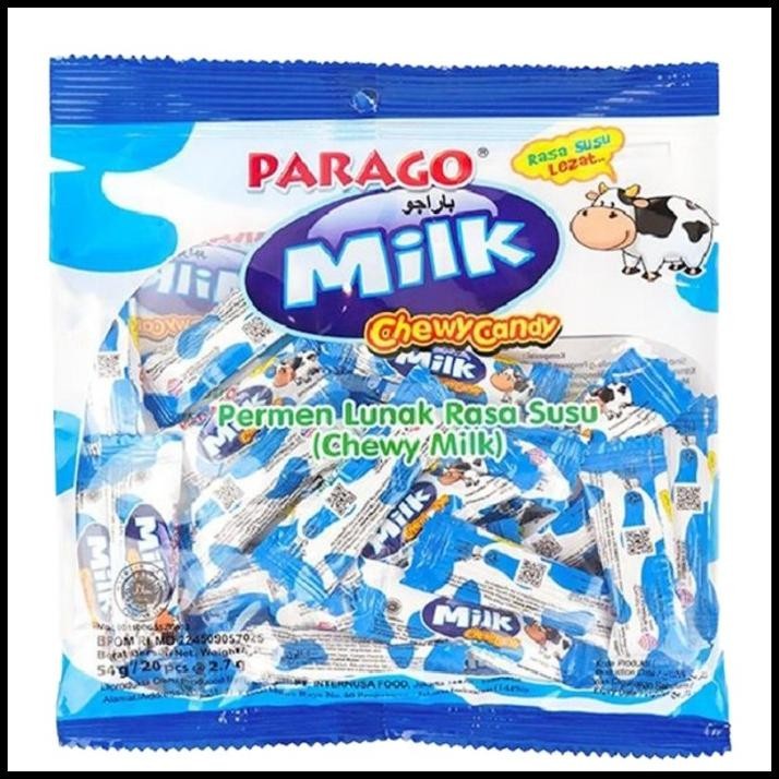 

HOT DEAL PARAGO MILK CHEWY CANDY PERMEN LUNAKSUSU108 G