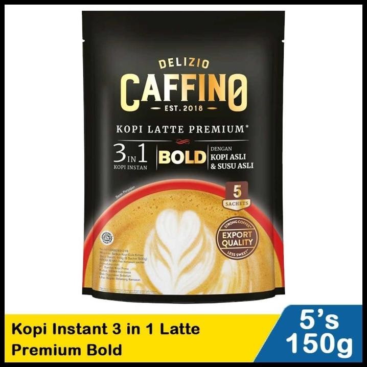 

HOT DEAL CAFFINO KOPI INSTANT 3 IN 1 (5'S) BOLD 150G !!!