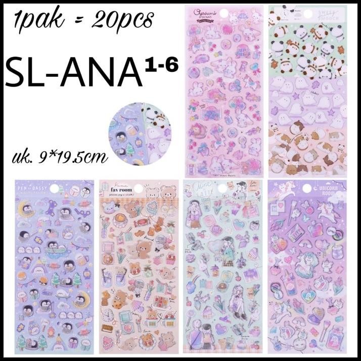 

DISKON STICKER UNICORN BUNNY PANDA PENGUIN GLITTER STIKER TIMBUL 3D !!!!