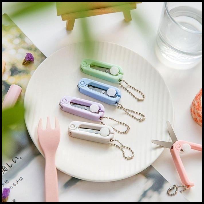 

TERMURAH GGT GUNTING LIPAT MINI PORTABLE TARIK RETRACTABLE MINI FOLDING SCISSOR !!!!!