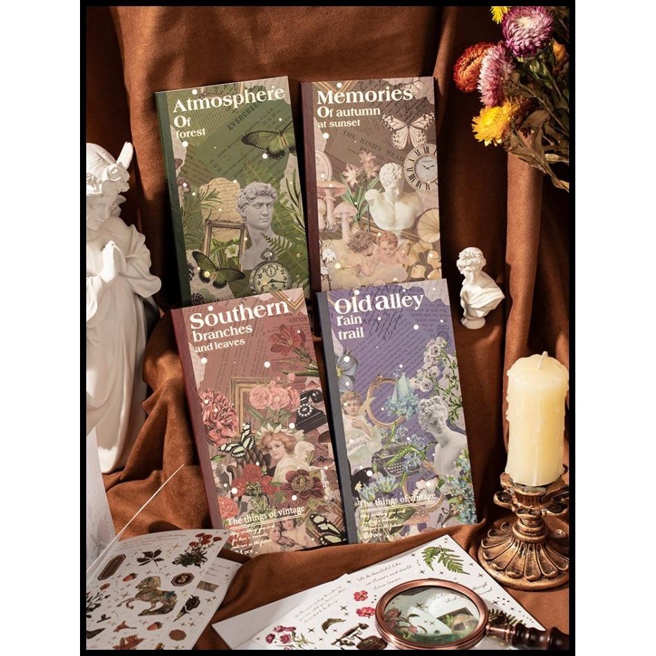 

GRATIS ONGKIR 24 LEMBAR BUKU STICKER PACK VINTAGE THE THINGS OF VINTAGE EDITION AESTHETIC STICKER SCRAPBOOK JOURNAL !!!!!!