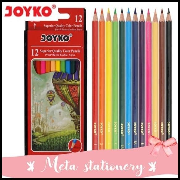 

GRATIS ONGKIR COLOR PENCIL / PENSIL WARNA JOYKO CP-100 / 12 WARNA !