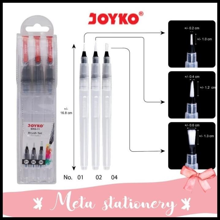 

HOT DEAL WATER BRUSH SET JOYKO BRS-11 (ISI 3PC)
