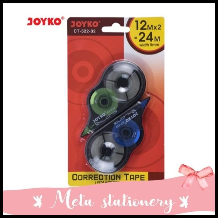 

BEST DEAL CORRECTION TAPE / PITA KOREKSI JOYKO CT-522-02 (2PC) !!!!!!