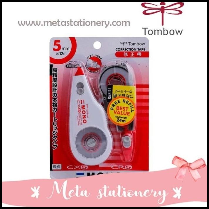 

TERMURAH TIPEX / CORRECTION TAPE TOMBOW CT-CX5 (RED) !!!!!!