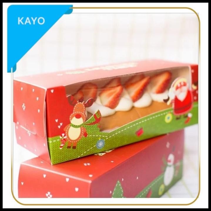 

TERBARU KOTAK KUE NATAL DUS BOLU ROLL PANJANG MOTIF CHRISTMAS GIFT BOX !!!!!!