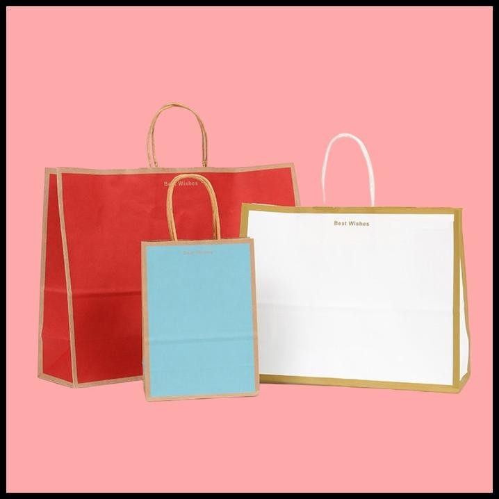 

BEST DEAL PAPER BAG WARNA LIS XL KANTONG KARTON KANTONG KOTAK SOUVENIR ZAKKA !!!!!!!