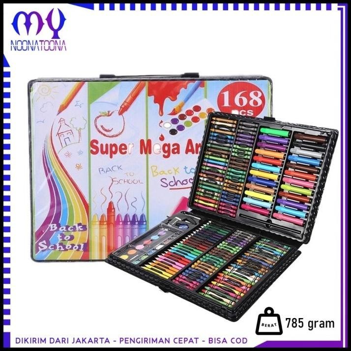 

TERMURAH KRAYON ALAT MENGGAMBAR DRAWING SET ISI 168 PCS OIL PASTEL CRAYON SET