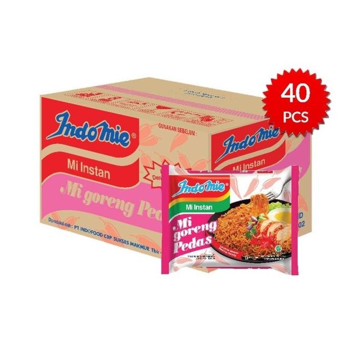 

READY STOCK INDOMIE GORENG RASA PEDAS | 1 DUS | 40 PCS MURAH !!!!!