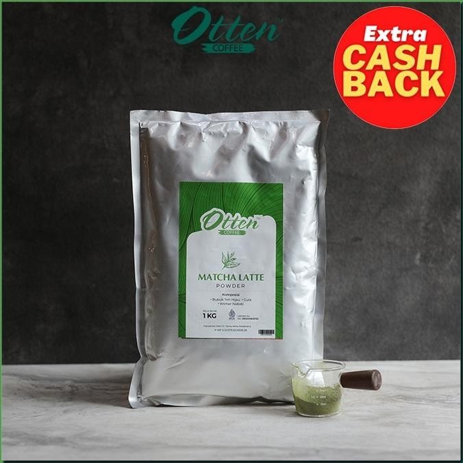 

READY STOCK OTTEN - MATCHA LATTE POWDER 1 KG - MINUMAN BUBUK !!!!!