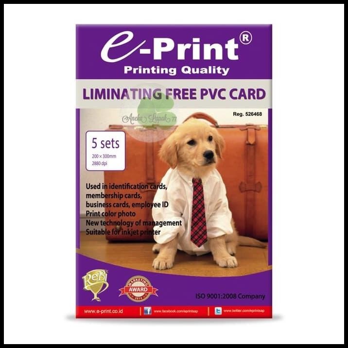 

HOT DEAL E-PRINT LAMINATING FREE PVC CARD KERTAS LAMINATING ID CARD PROMO MURAH !!!!!!