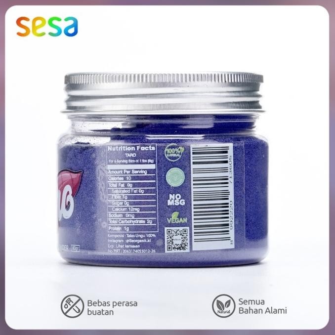 

READY STOCK BEORGANIK - PURE TARO POWDER 80GR !!!!!