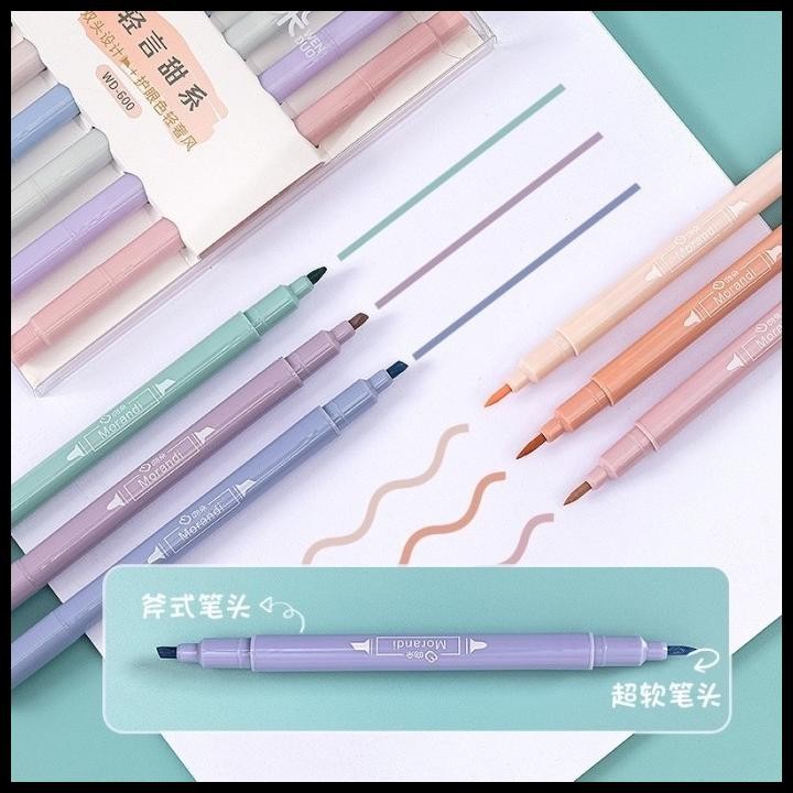 

HOT DEAL 1 SET ISI 6 PCS HIGHLIGHTER MACARON COLOR PASTEL AESTHETIC HIGHLIGHT