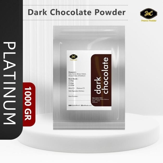

NEW PRODUK JNC DARK CHOCOLATE PLATINUM POWDER 1KG !!!!!