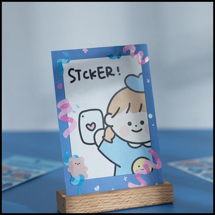 

TERMURAH ISI 2 LEMBAR STICKER DECORATION CANDY PARTY BEAR LUCU