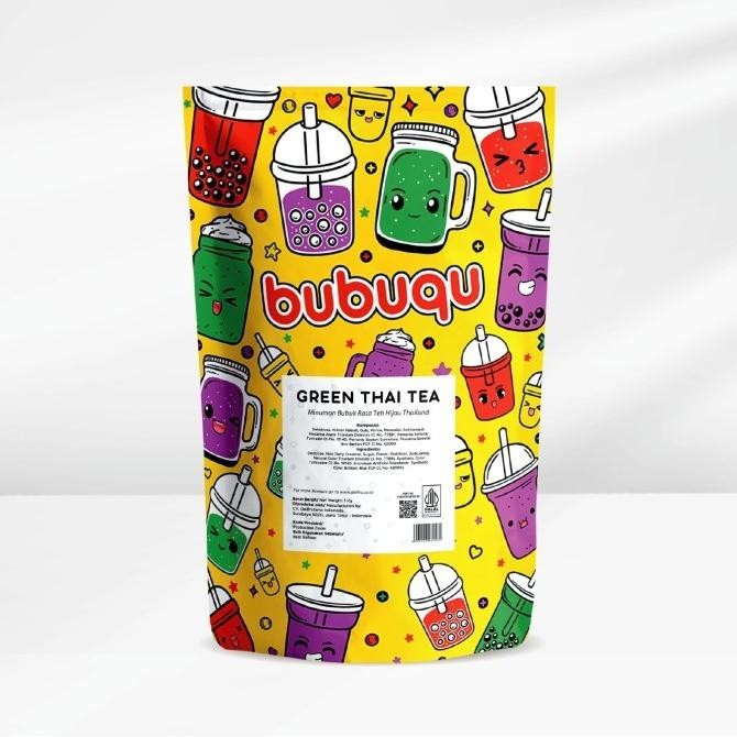 

READY STOCK BUBUQU POWDER DRINK GREEN THAI MILK TEA - BUBUK MINUMAN TEH SUSU HIJAU !!!!!