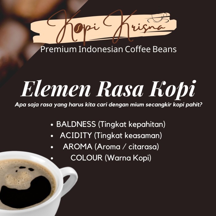 

Kopikrisna Mandailing Arabica Premium 1Kg - Commercial Bean Grade A