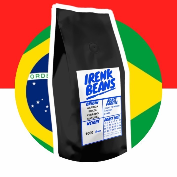 

Kopi Arabica Brazil Cerrado Natural 1000G Biji Bubuk