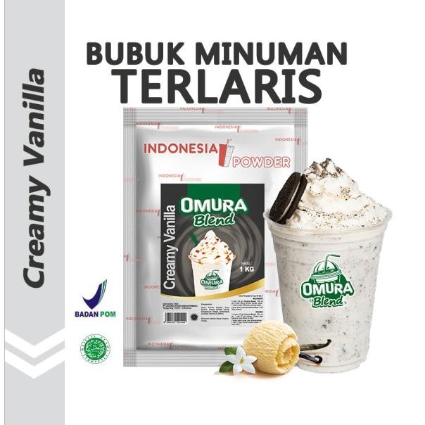 

READY STOCK BUBUK MINUMAN RASA CREAMY VANILLA/VANILA 1 KG OMURA BLEND !!!!!