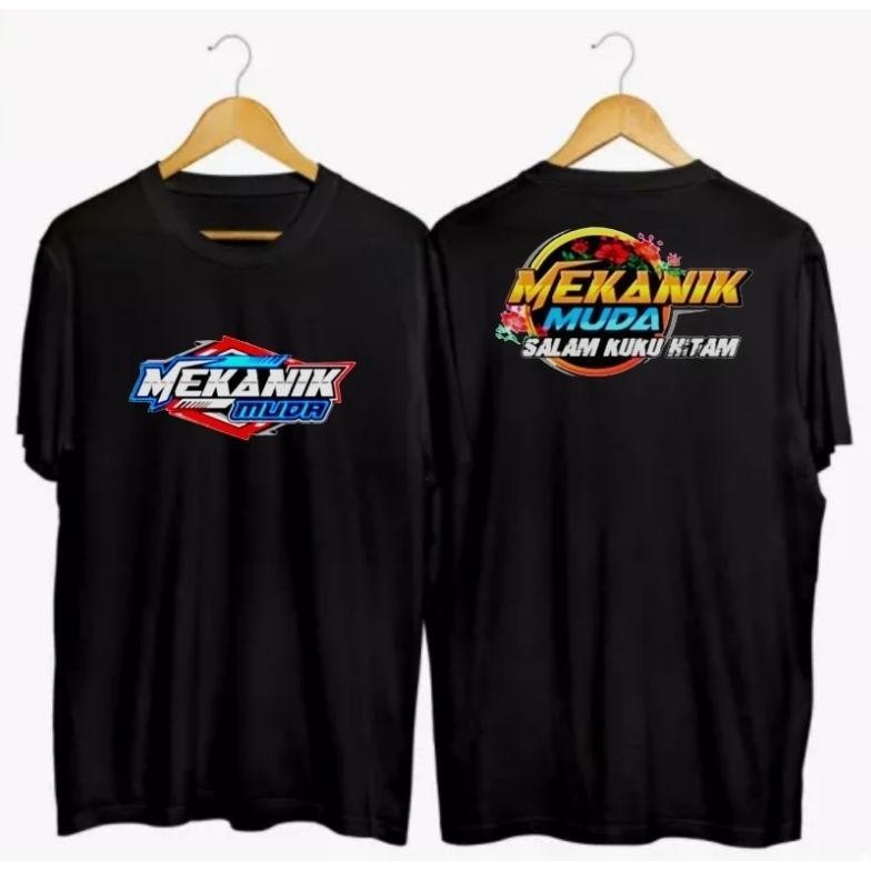 Kaos Tshirt Mekanik Muda Mekanik Muda Baju Anak Dewasa Pria Wanita