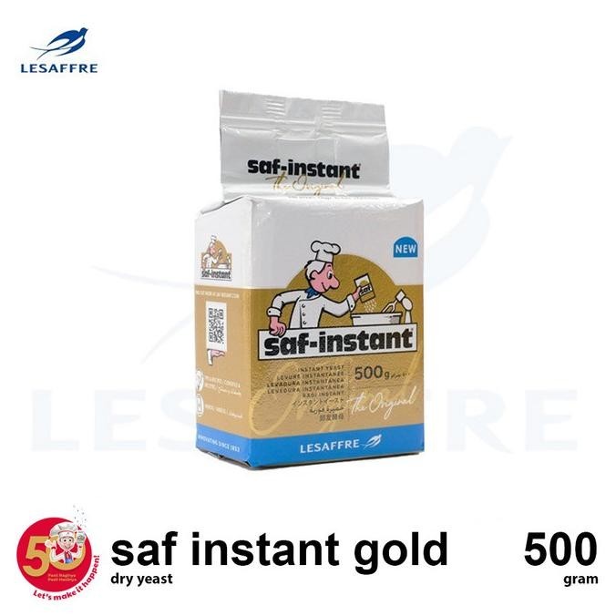 

SAF INSTANT GOLD Dry Yeast, Ragi Kering Instant per 500 gr