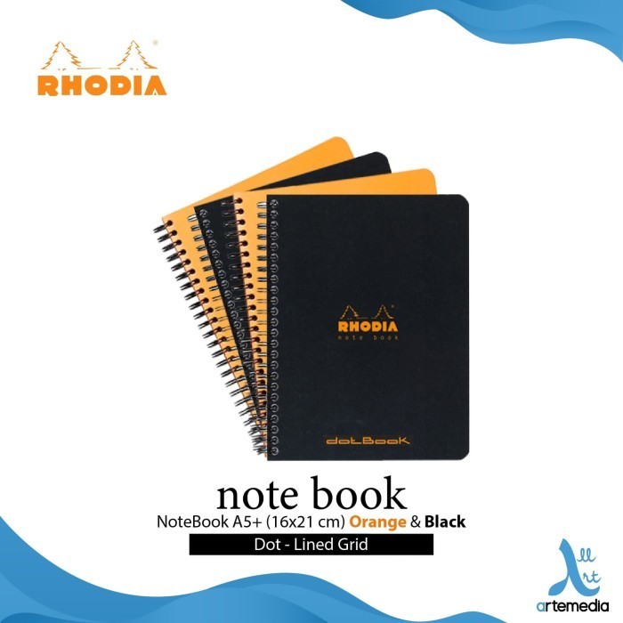 

Buku Catatan Rhodia A5 Plus Wirebound Coated Card Cover Notebook