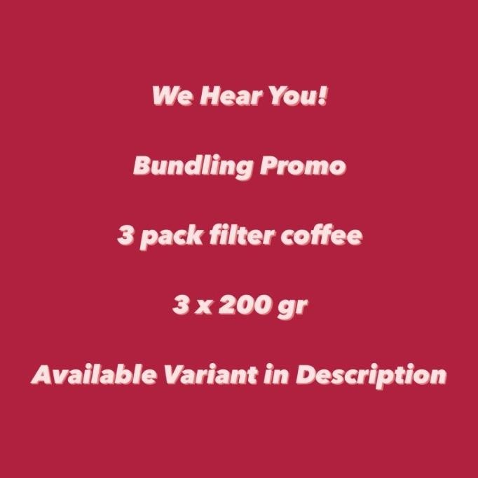 

Bundling - 3 Pack Filter Coffee Kuducoba - Single Origin Arabika