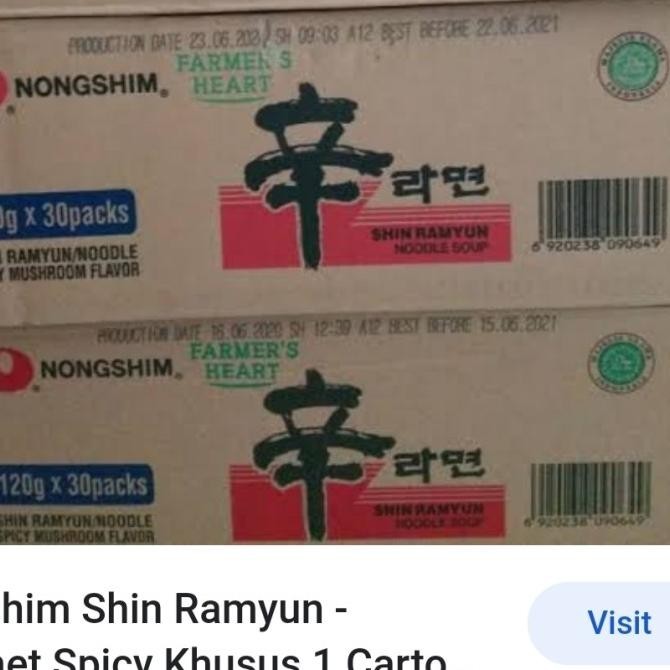 

BIG SALE NONGSHIM SHIN RAMYUN MUSHROOM 1 KARTON ISI 30 !!!!!