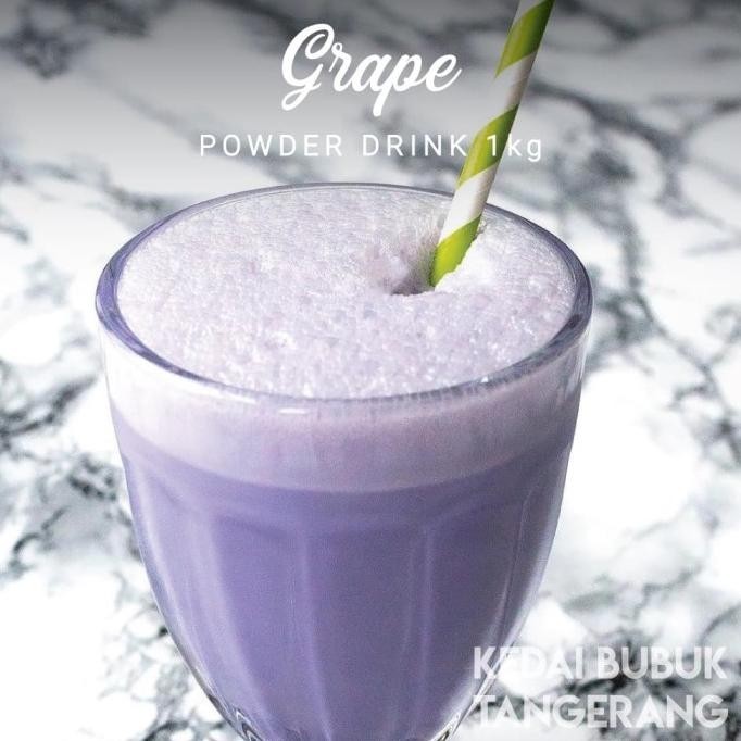

BIG SALE BUBUK MINUMAN GRAPE ANGGUR BUBBLE DRINK POWDER DRINK 1KG JAVALAND !!!!!