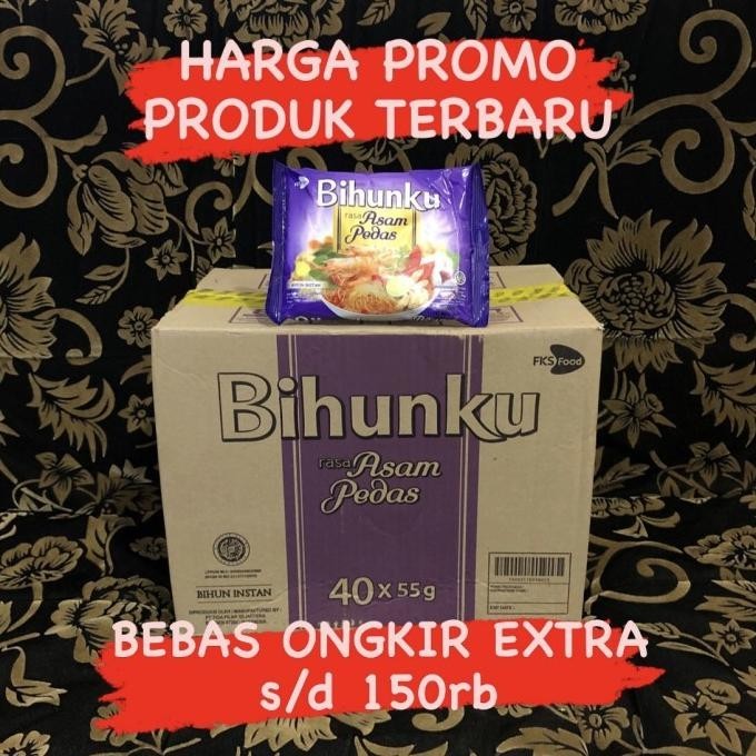 

BIG SALE BIHUNKU RASA ASAM PEDAS | 1 DUS ISI 40 PCS | BIHUN INSTAN !!!!!