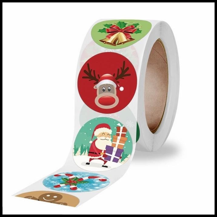 

TERMURAH 500PCS STICKER MERRY CHRISTMAS/NATAL/LABEL KARTU UCAPAN NATAL/SANTA A !!!!