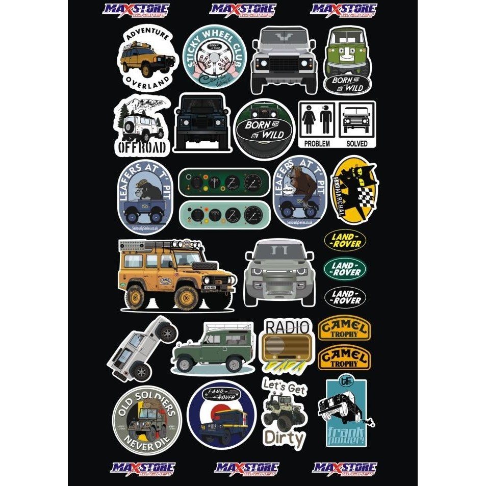 

landrover sticker set
