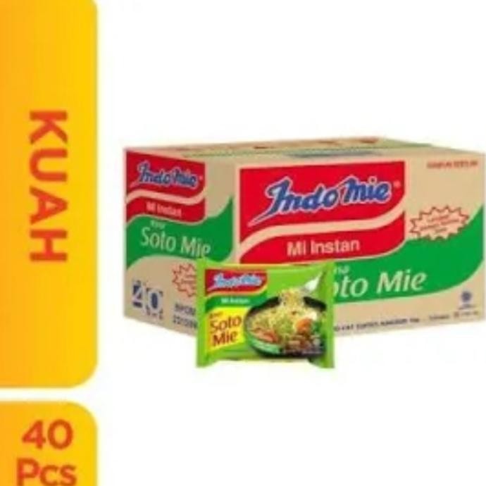 

READY STOCK PROMO !! INDOMIE SOTO 1 DUS ISI 40 PCS !!!!!